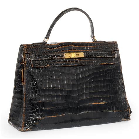 crocodile hermes kelly|Hermes vintage crocodile kelly bag.